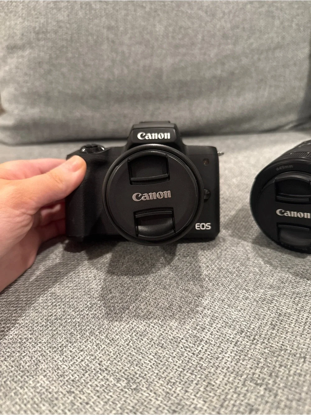 Canon EOS M50 mark ii with Two Black Lenses